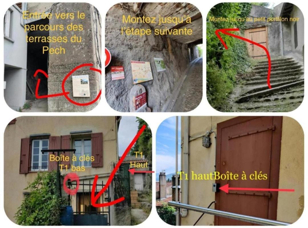 Hebergements Entiers Two Homes T1 Bas Or T1 Haut -Aux Terrasses Du Pech フォワ エクステリア 写真